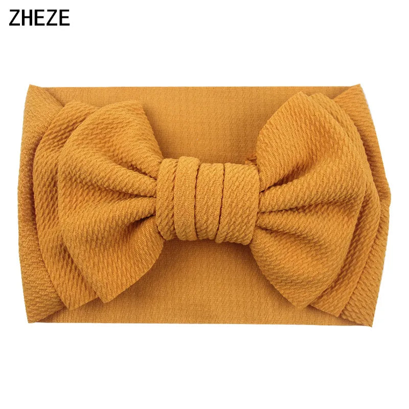 Cute 7" Double Layer Hair Bow Headband for Baby Girls