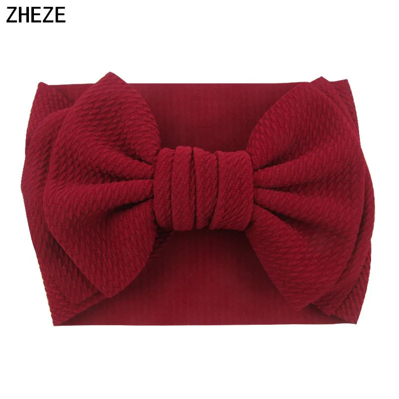 Cute 7" Double Layer Hair Bow Headband for Baby Girls