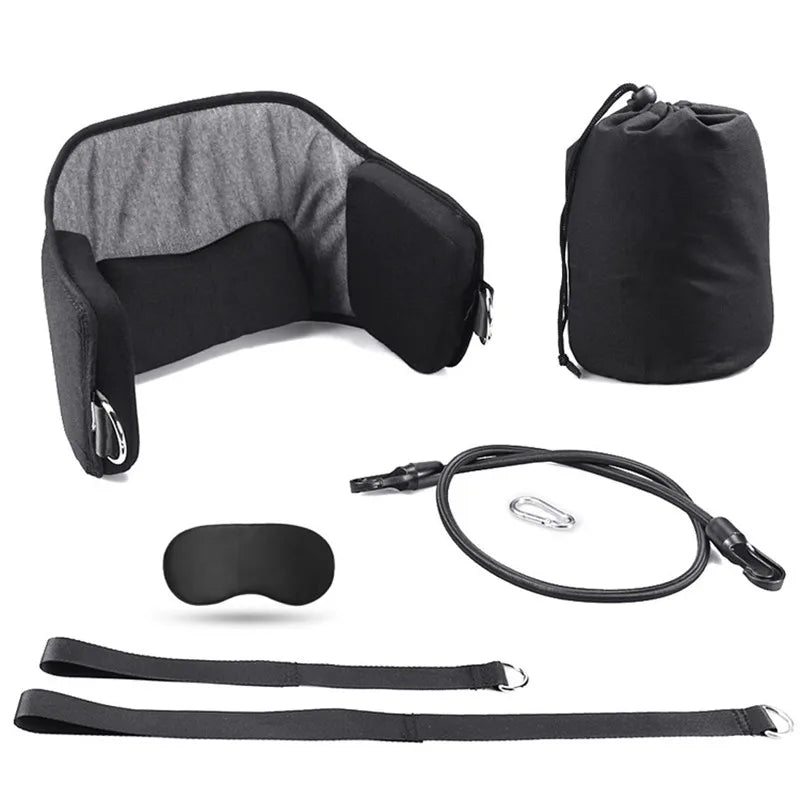 Hammock Neck Traction Massager with Stand – Pain Relief & Relaxation + Eye Mask