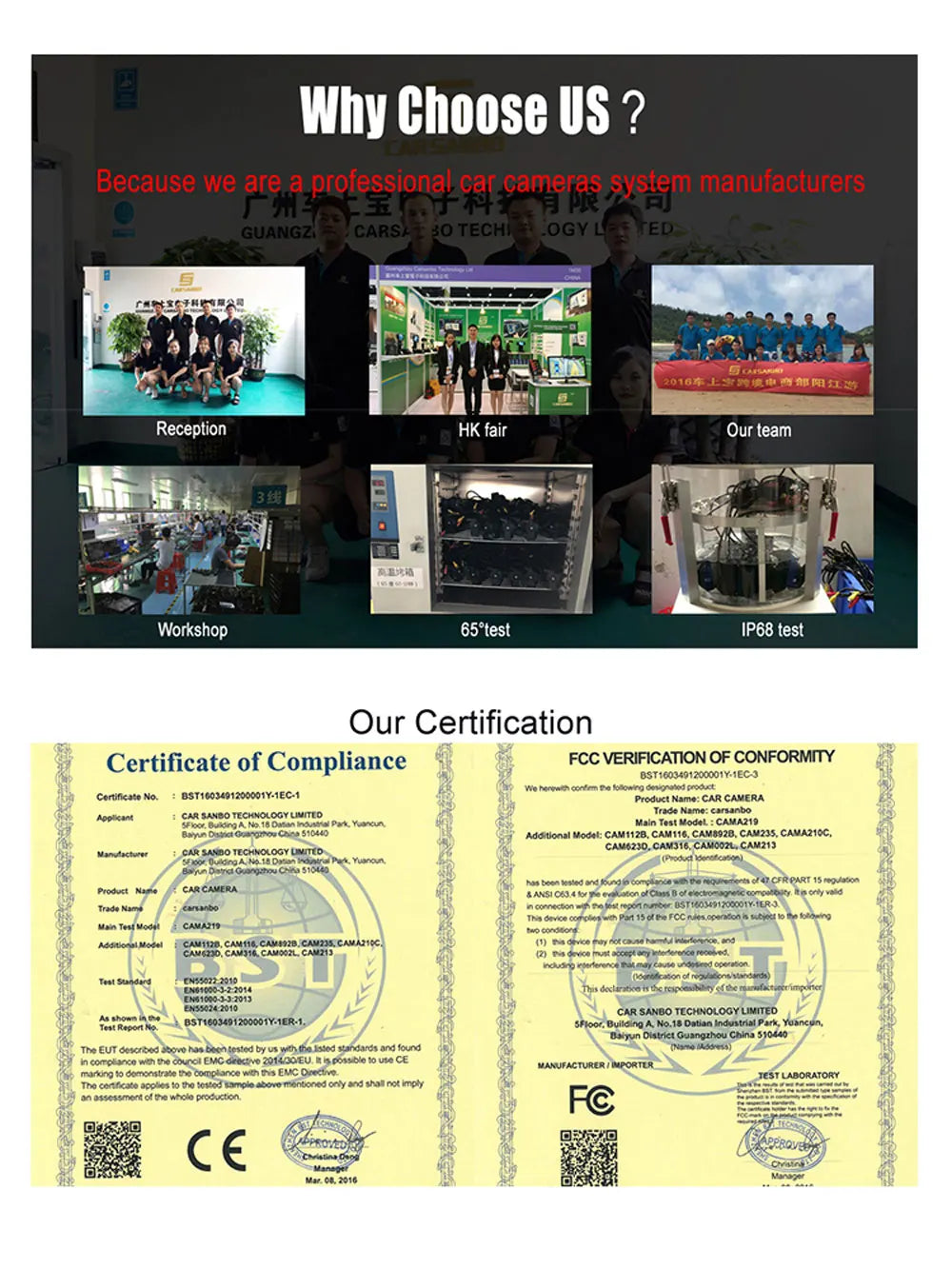 Carsanbo Additional Links for Cameras & Accessories Durable & Easy Install