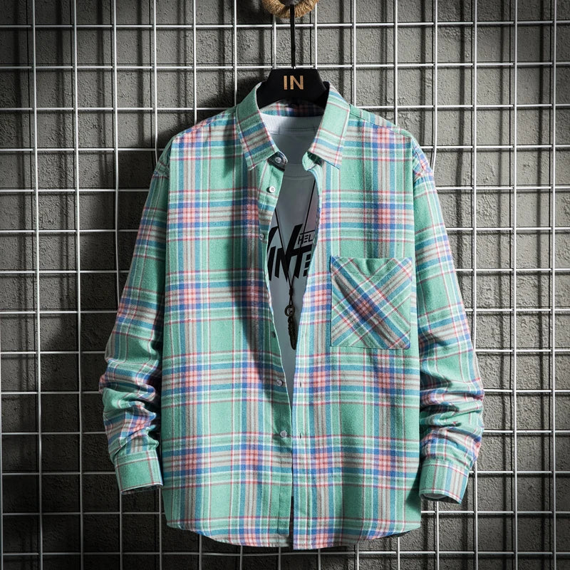 Men’s Cotton Long Sleeve Button Shirt