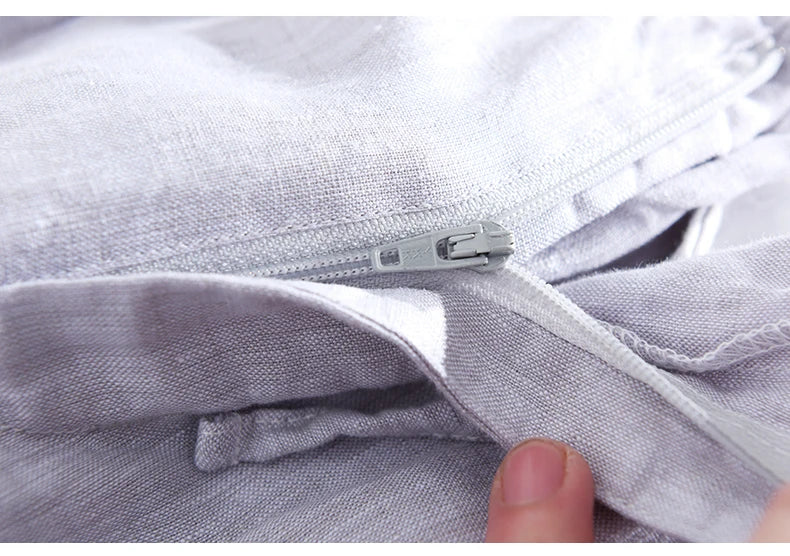 Men’s Linen Dress Pants Casual Loose Summer Trousers