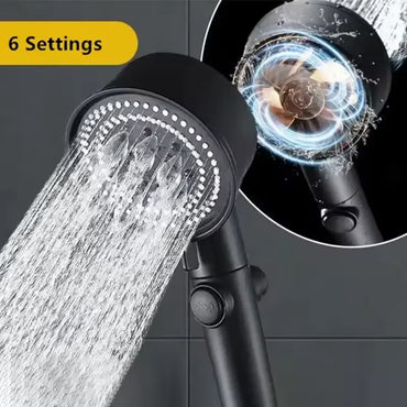360 Turbo Fan High Pressure Handheld Shower Head