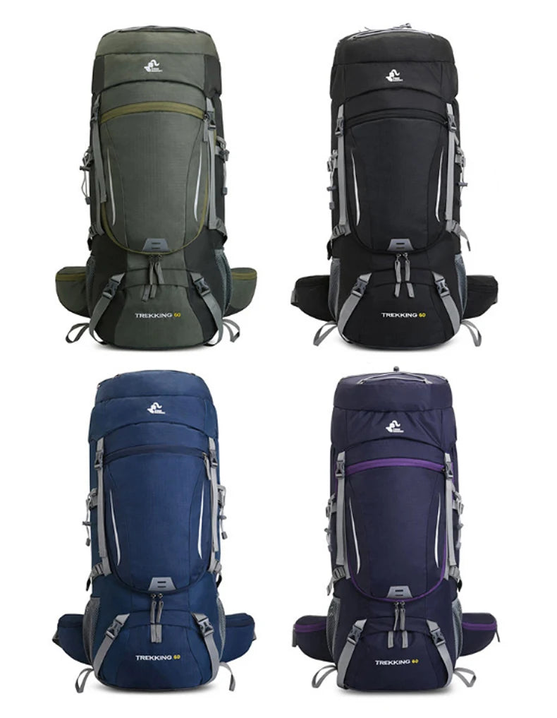 Men’s 60L Hiking Camping Mountaineering Backpack