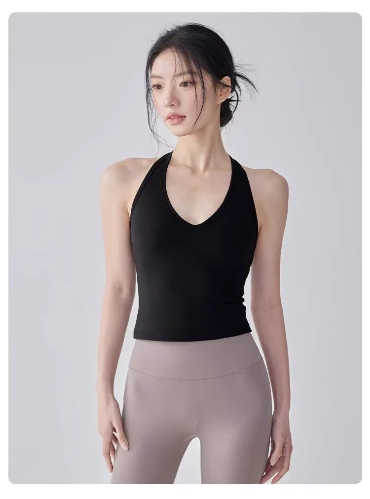 Women’s Fitness Vest – Shockproof Quick-Dry Yoga Top