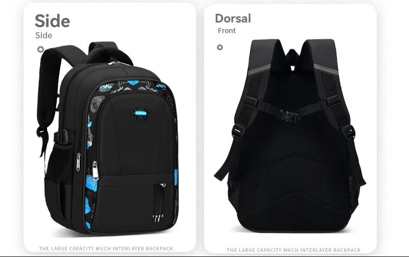 New Elementary School Students Schoolbag Boys 1-3-6 Grades 6-12 Years Old Lightweight Leisure CHILDREN'S Shoulder Bag Large Capa