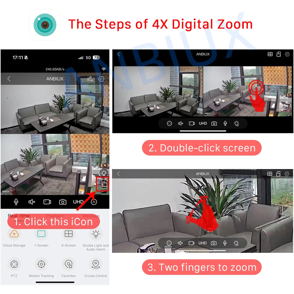 4K 8MP Solar Security Camera – Dual Lens WiFi PIR IP Camera