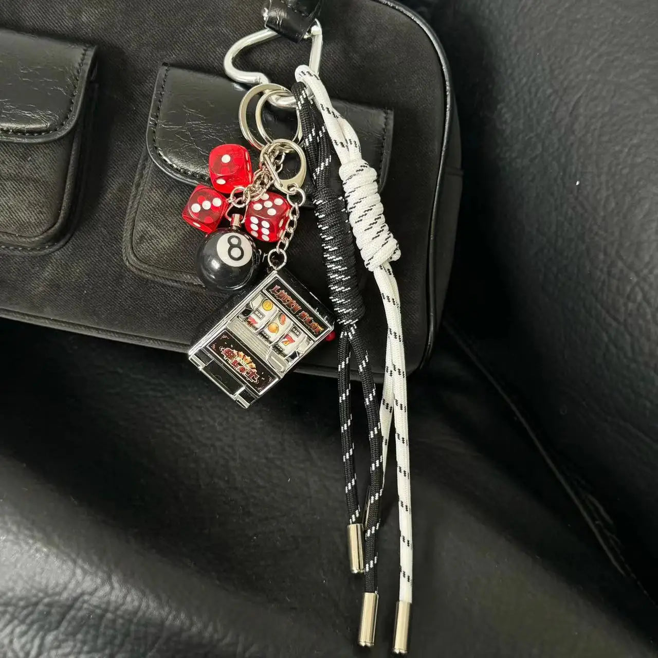 Sausage Dog Bear Keychain Braided Rope Baseball Bread Bead Pendant Mobile Bag Bag Fashion Accessories New Year Gift For Girl Kid