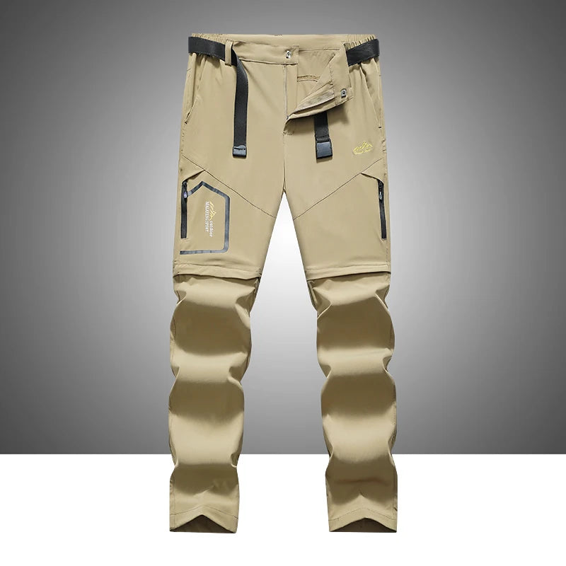 Men’s Outdoor Cargo Pants – Waterproof Detachable Hiking Wear