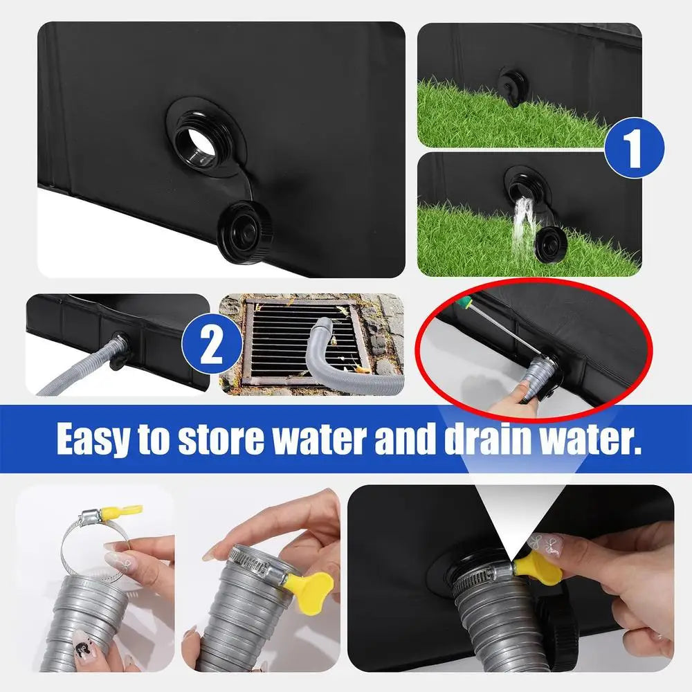 Portable Camping Shower Base with Drainage RV & Outdoor