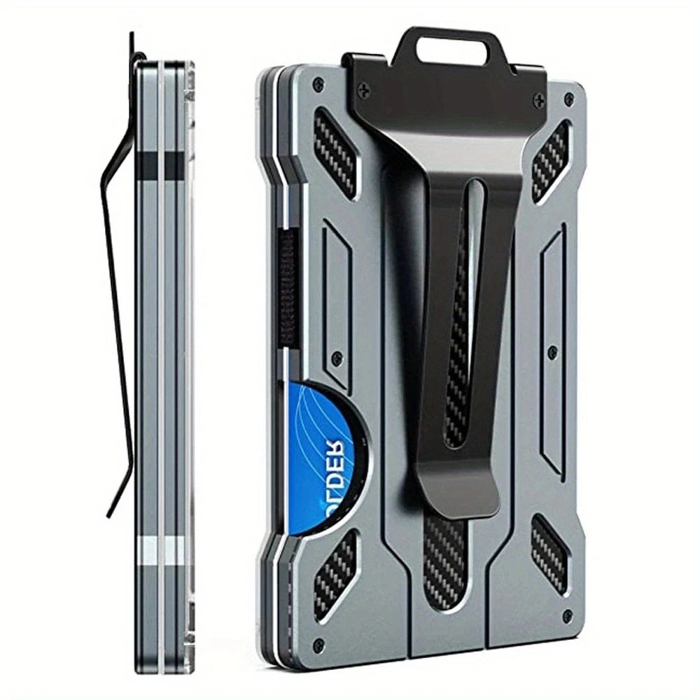 Anti-Theft Aluminum Alloy Work Card & ID Holder