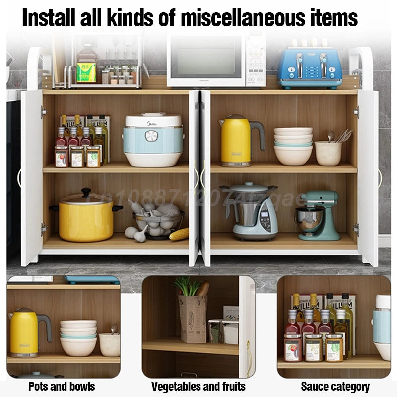 Kitchen Island Shelf Storage Rack Cabinet Organizer