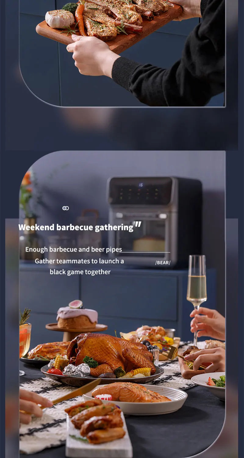 10L Large Electric Air Fryer Oven Oil-Free