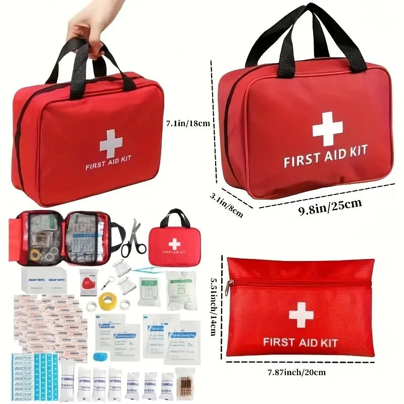 Portable Car First Aid Kit Travel Emergency Health Bag