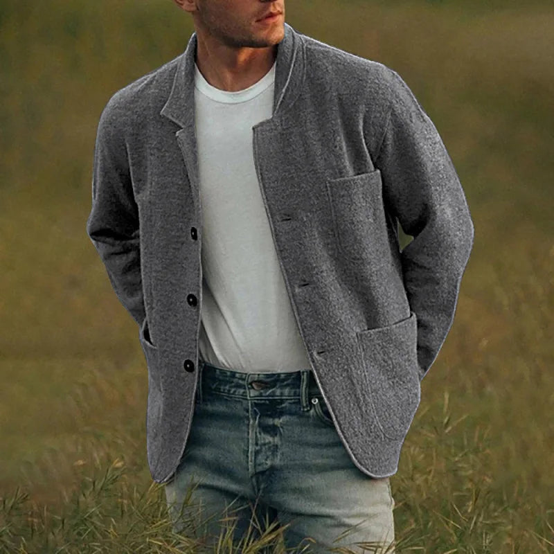 Men’s Cashmere Slim Fit Blazer Jacket