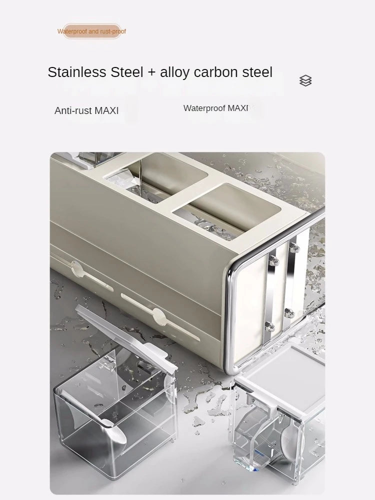 Multi-Functional Kitchen Seasoning & Storage Rack