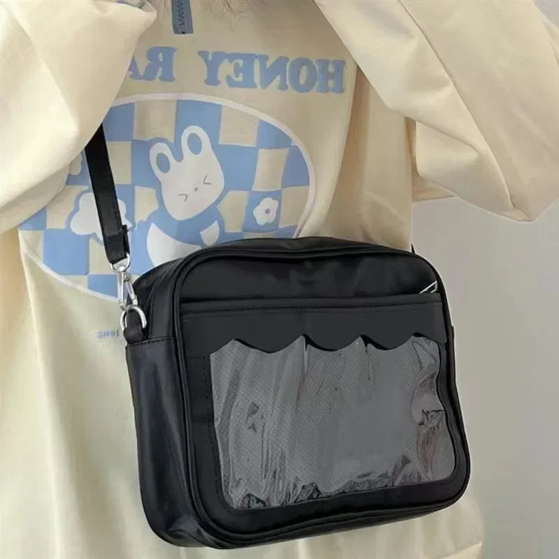 Japanese Harajuku Transparent Ita Bag for Girls
