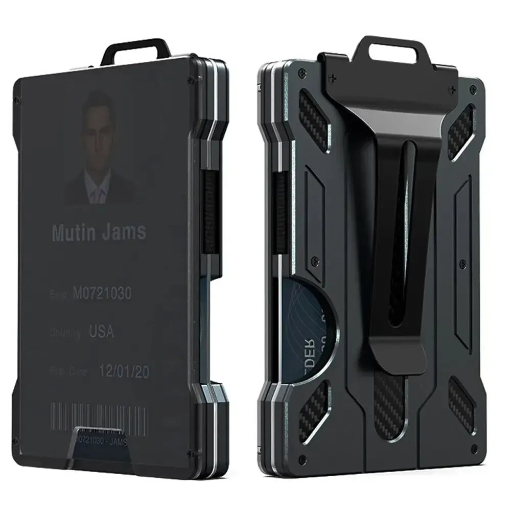 Anti-Theft Aluminum Alloy Work Card & ID Holder
