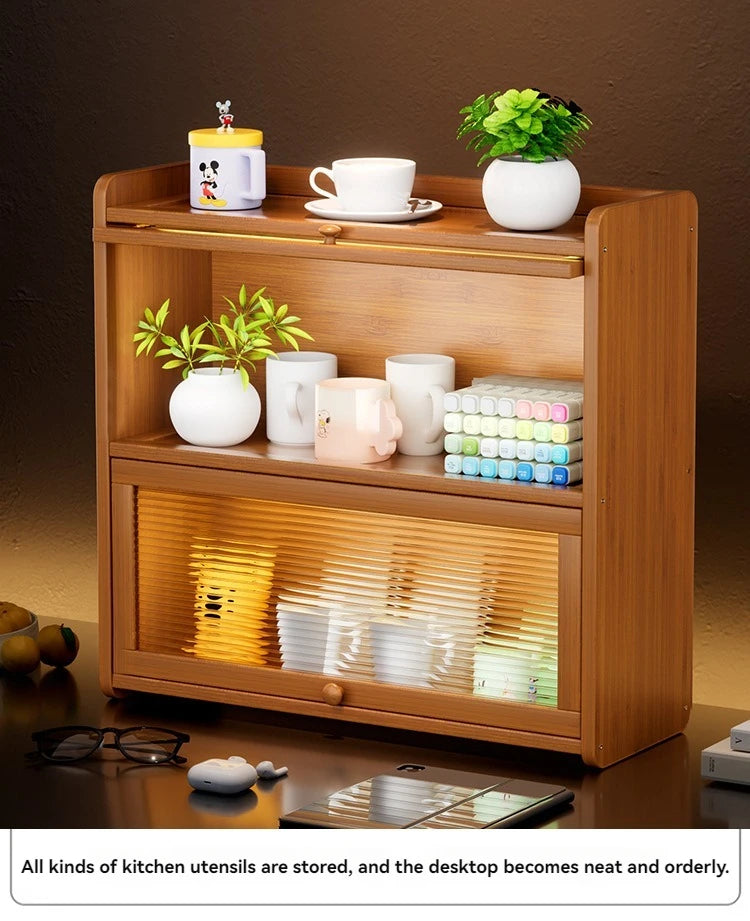 Multifunctional Kitchen Countertop Seasoning Rack Shelf