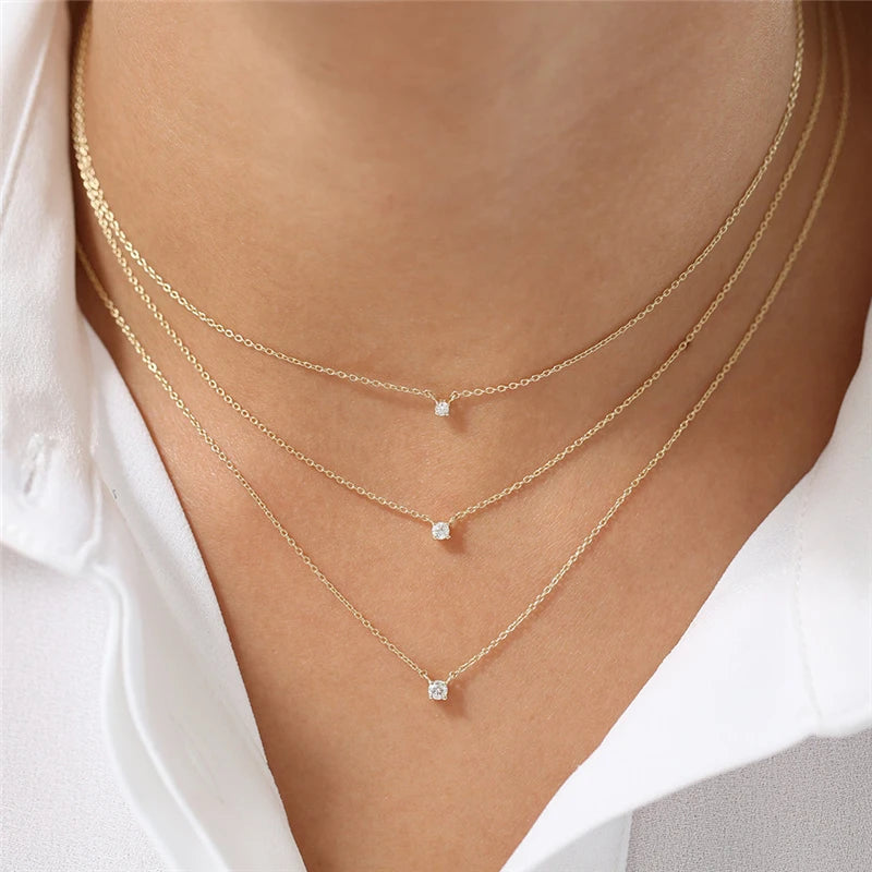 Canner 925 Silver Zircon Pendant Necklace Women’s Jewelry
