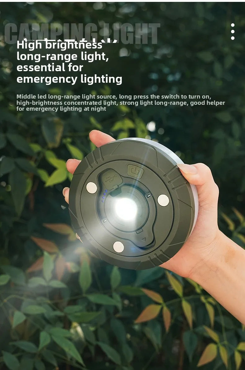 Multi-Functional Outdoor Camping Lamp with Light String