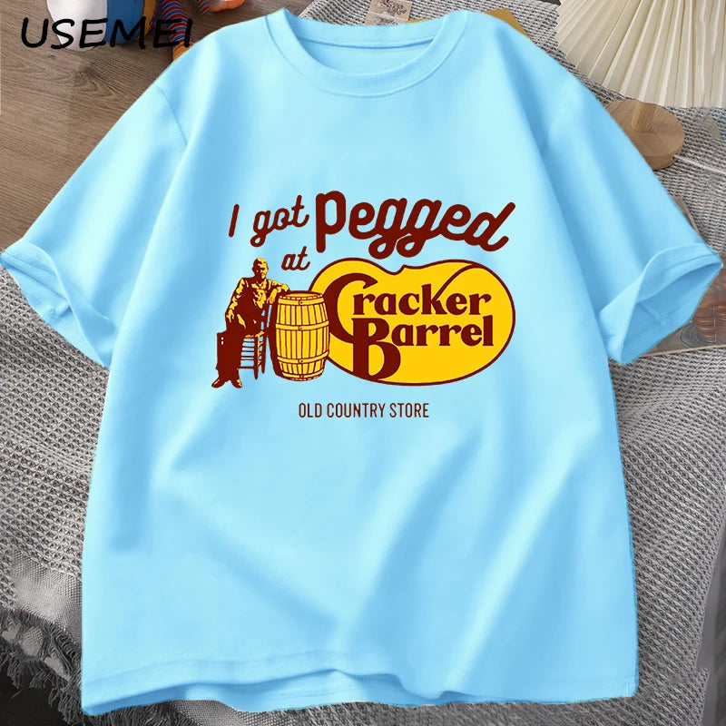 Men’s Cotton Graphic T-Shirt – Casual O-Neck Streetwear