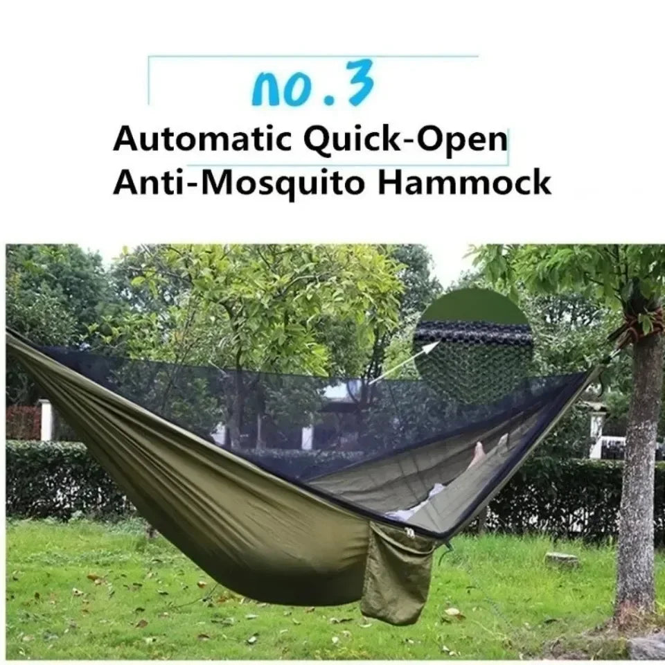 Camping Hammock with Mosquito Net Lightweight Portable