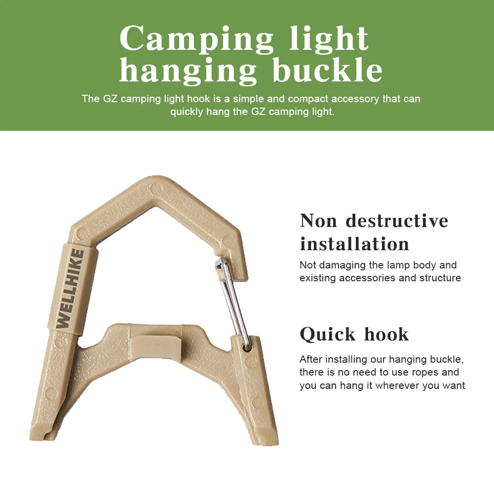 Camping Light Hook ABS Tent Lamp Hanging Buckle for Outdoor Lanterns
