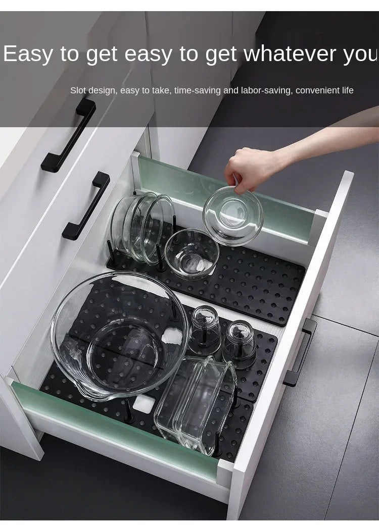 Adjustable Kitchen Sink Dish Drying & Storage Rack