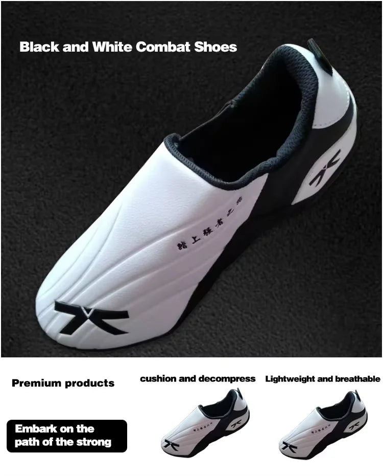 White Breathable Taekwondo Shoes  Boxing Kung fu TaiChi Sport Lightweight Breathable Sport  Shoes