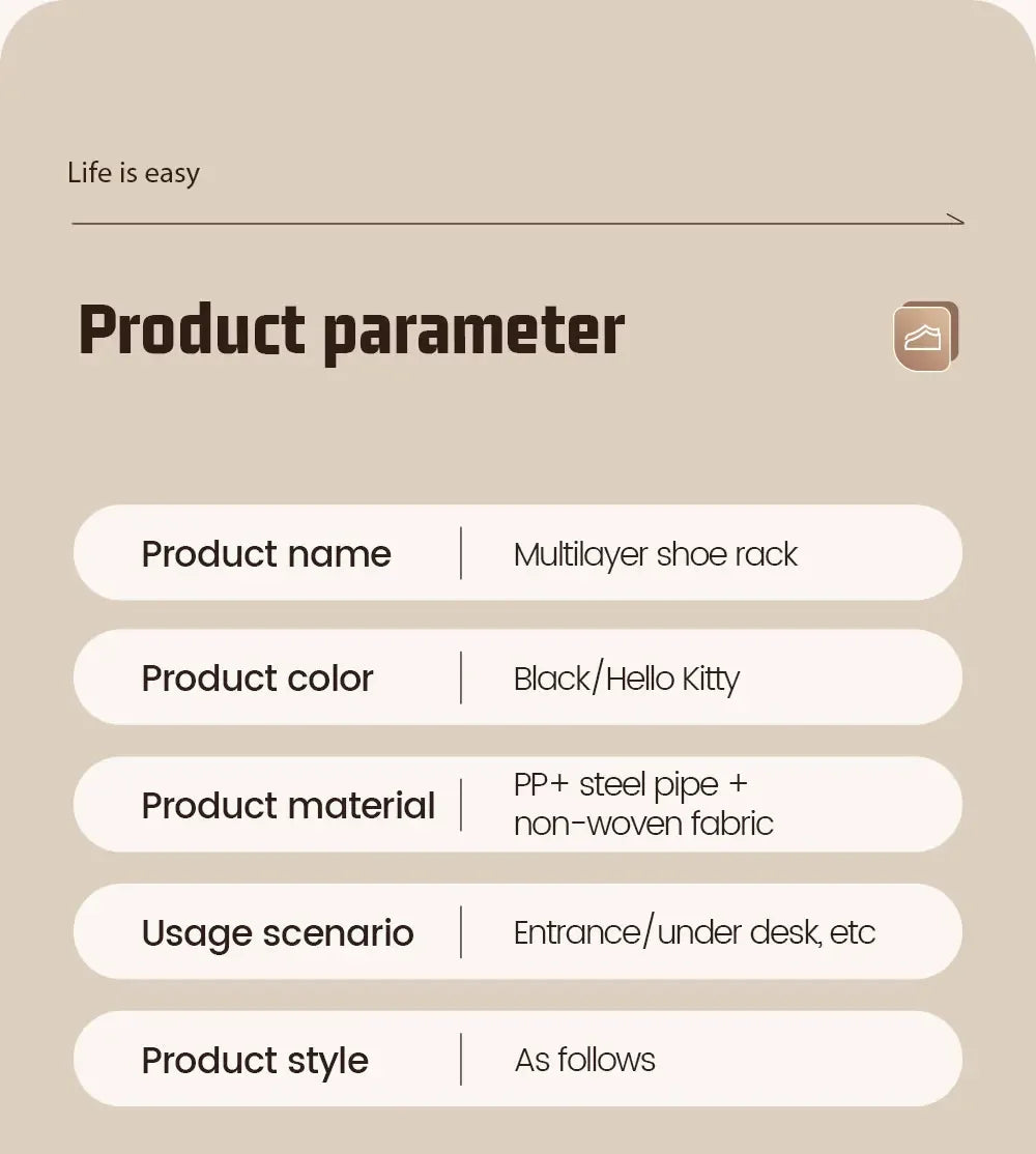 Metal Shoe Rack – Space Saving Black Shoe Storage Organizer