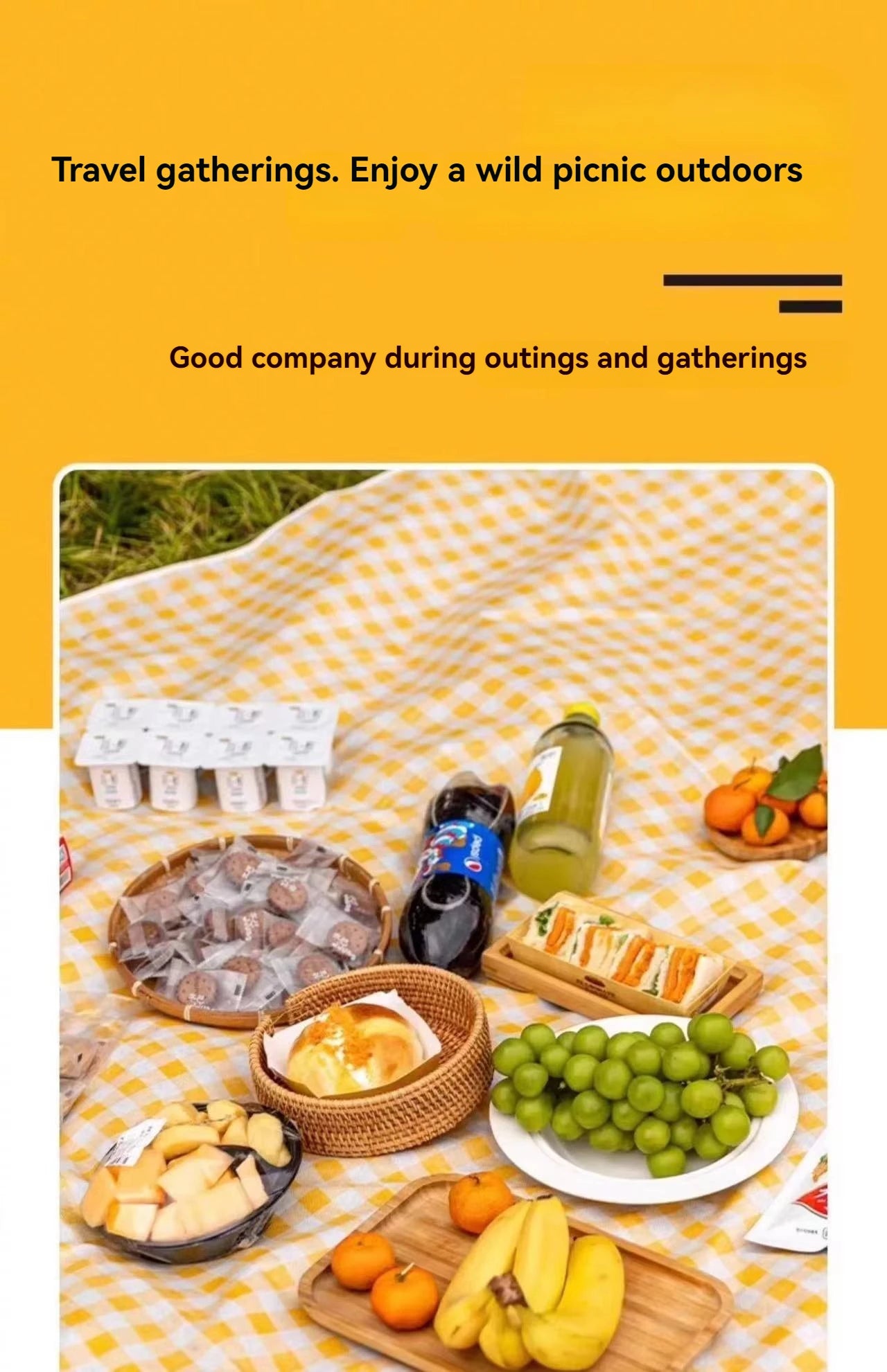 Picnic Mat, Moisture-proof Camping and Picnic Mat, Outdoor Waterproof Portable Beach Mat, Outdoor Spring Outing Mat