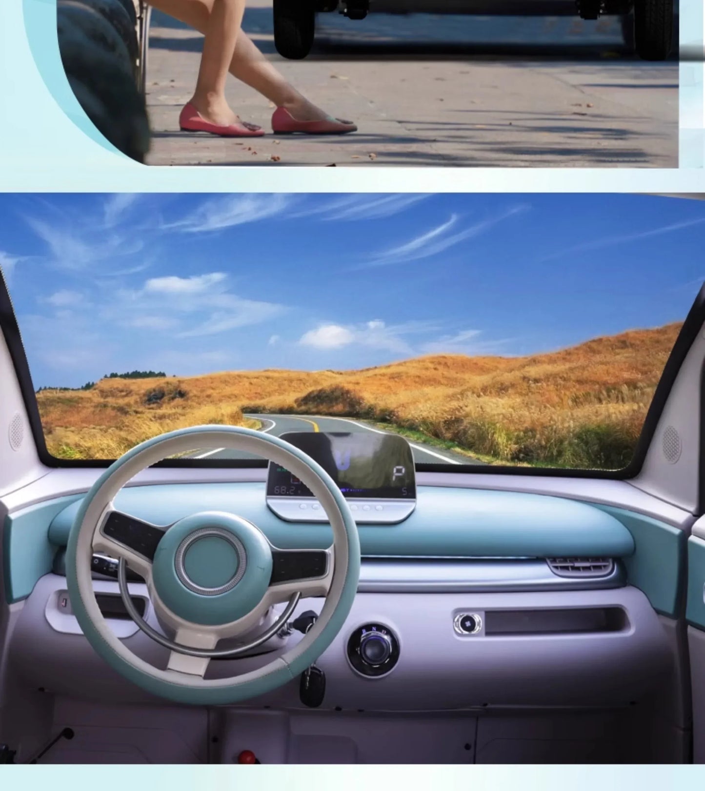 Four-Wheel Electric Vehicle with Lithium Battery for Adults