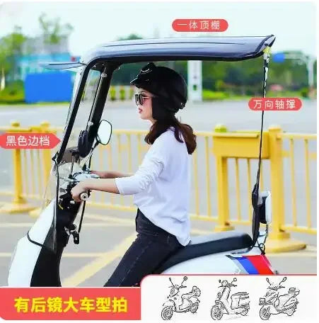Electric Car & Motorcycle Canopy – Weatherproof Sun Shade