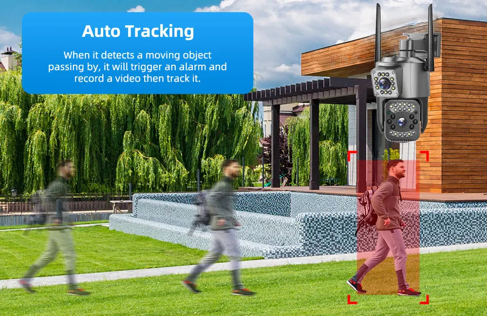 8MP 4G Dual Lens Outdoor CCTV Security Camera