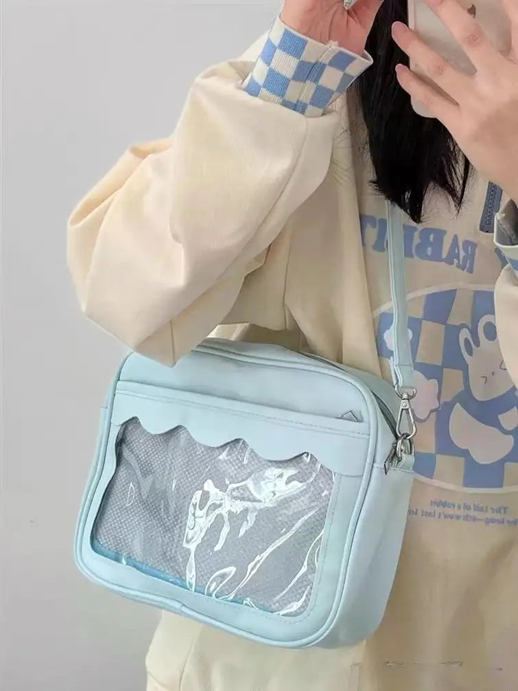 Japanese Harajuku Transparent Ita Bag for Girls
