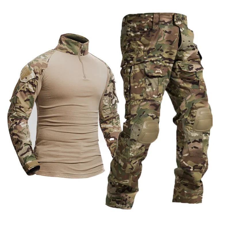 Men’s Tactical Camouflage Combat Suit Set