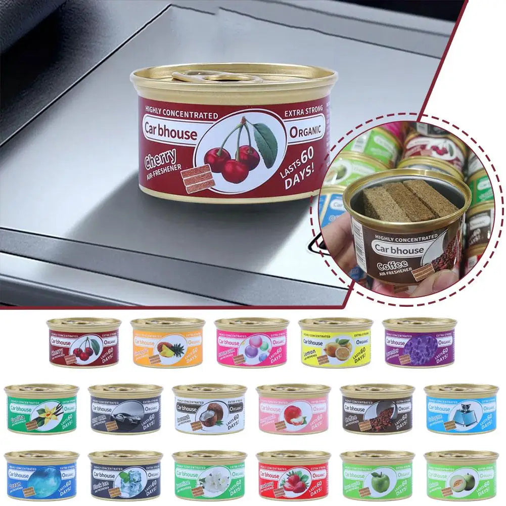 Car Air Freshener Coffee Scent Wood Block Perfume