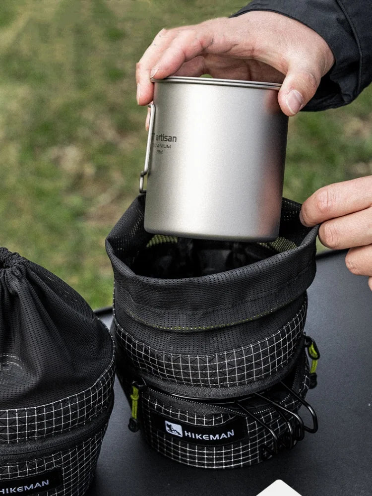 Camping Bowl Storage Bag Portable Tableware Organizer