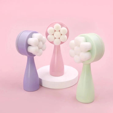 Double-Sided Silicone Facial Cleansing Brush
