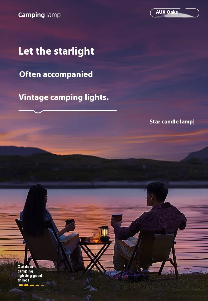Lohascamping LED Retro Camping Lamp Rechargeable Light