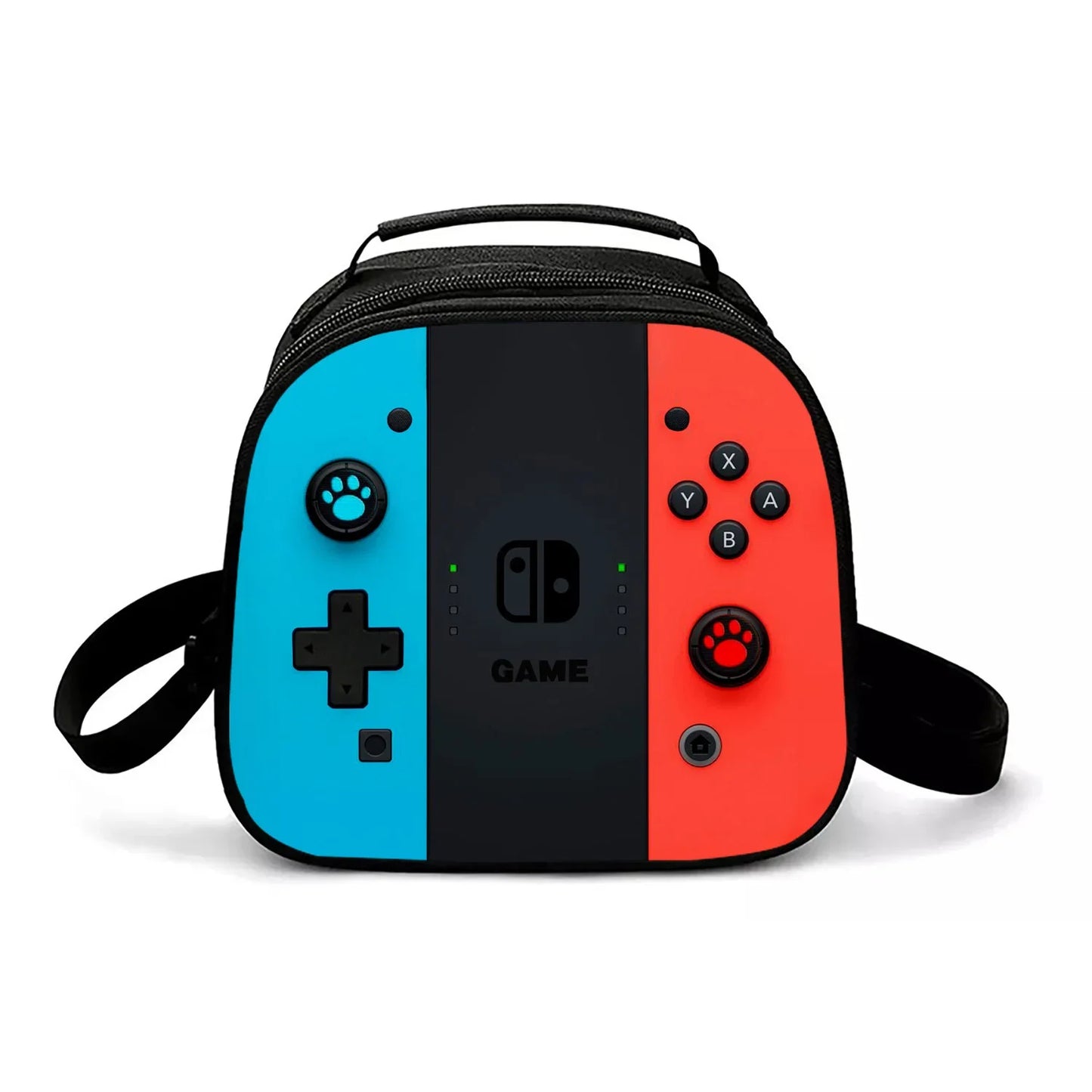 Back To School Game Console Pattern DIY School Bag for Primary and Secondary Students Lunch Bag Pen Bag Shoulder Bag Three Sets