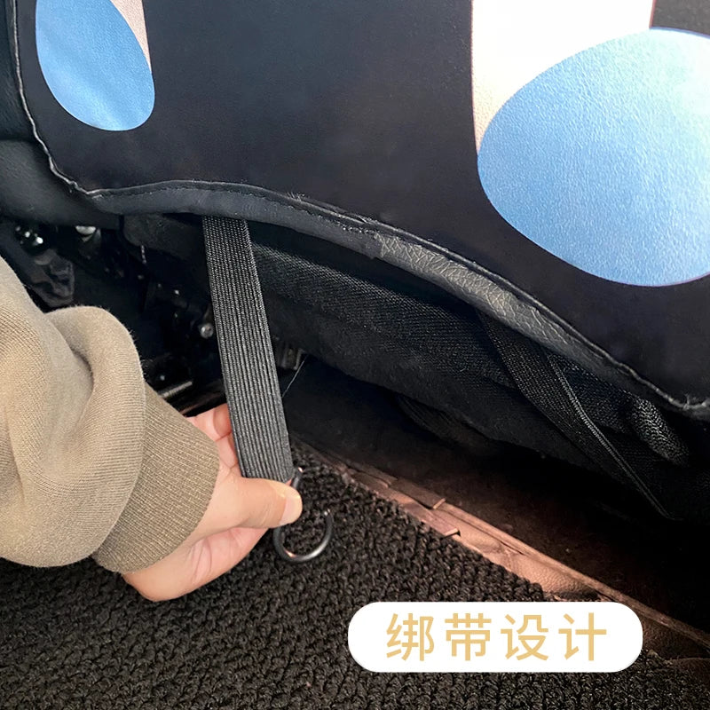 Leather Car Seat Back Protector Waterproof Kick Pad