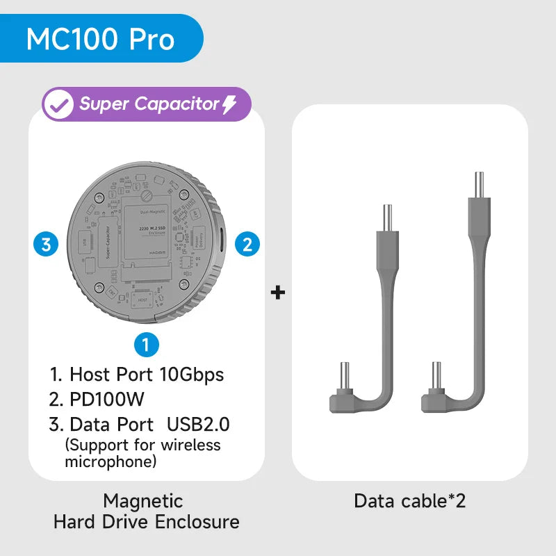 Hagibis Magnetic M.2 2230 NVMe SSD Enclosure USB-C 3.2