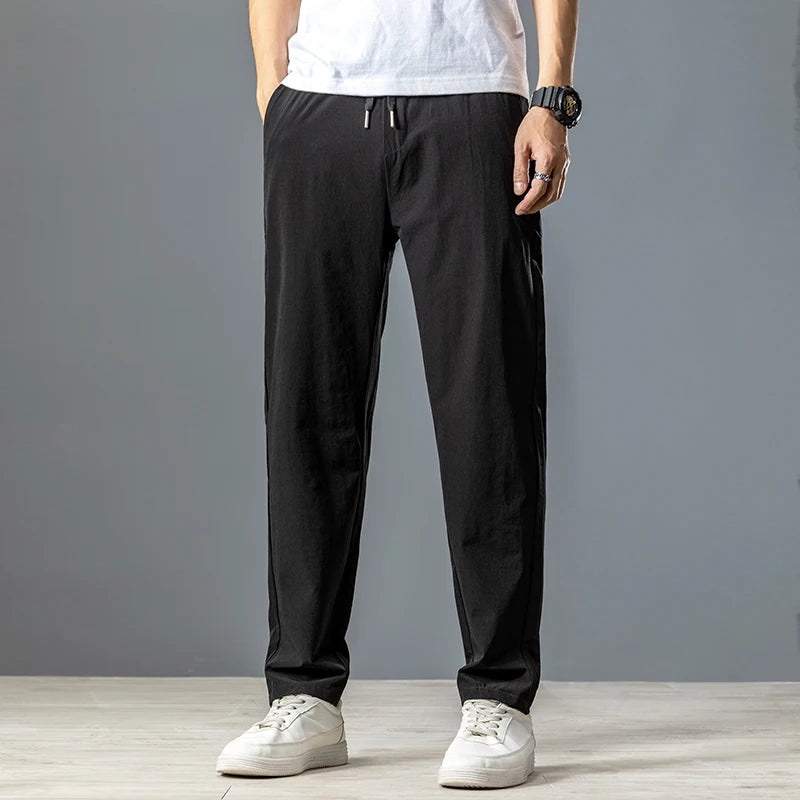 Men’s Ice Silk Stretch Business Casual Pants