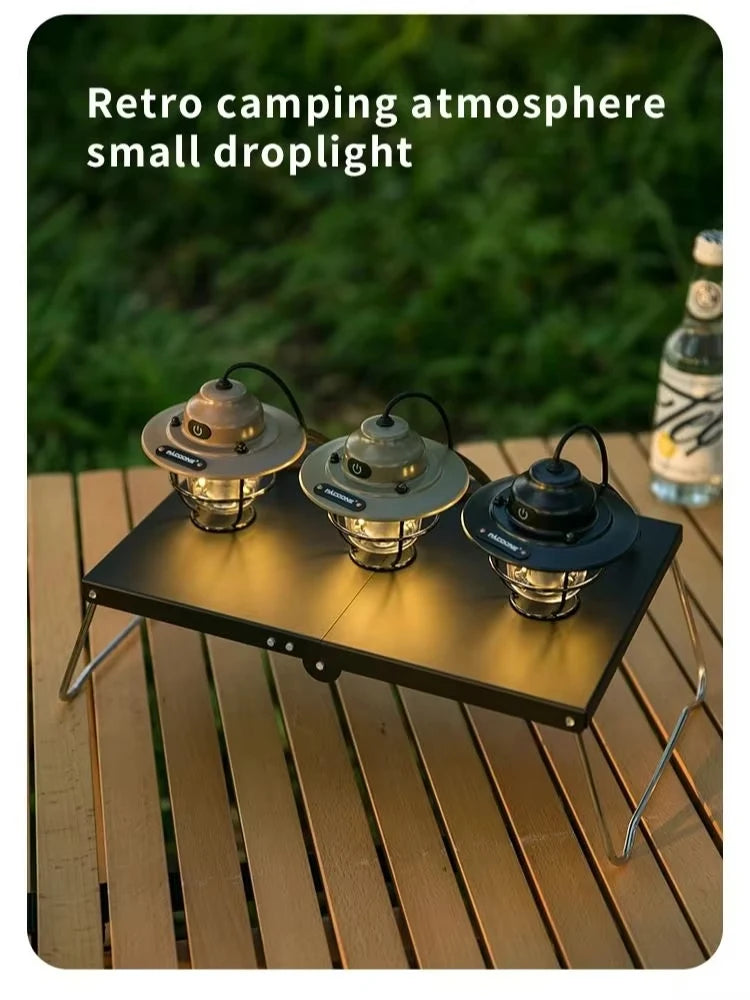 Modern Outdoor Camping Lamp – Dimmable Rechargeable Lantern