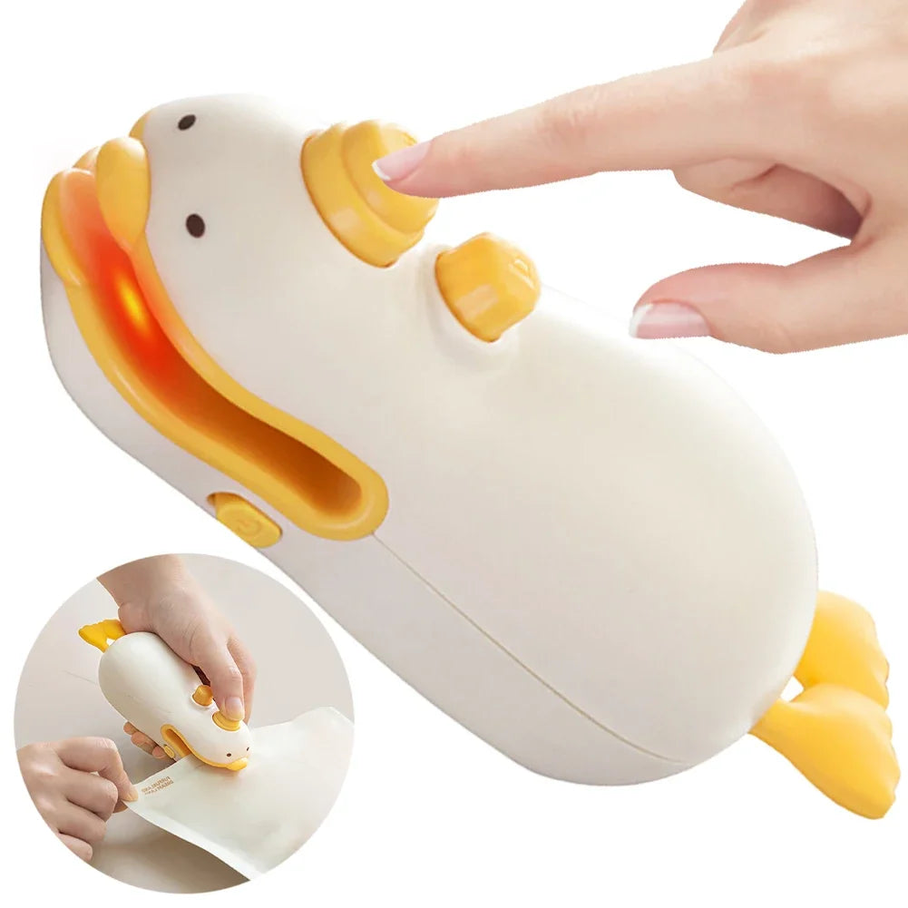 2-in-1 Mini Bag Sealer with Cutter & USB-C Rechargeable