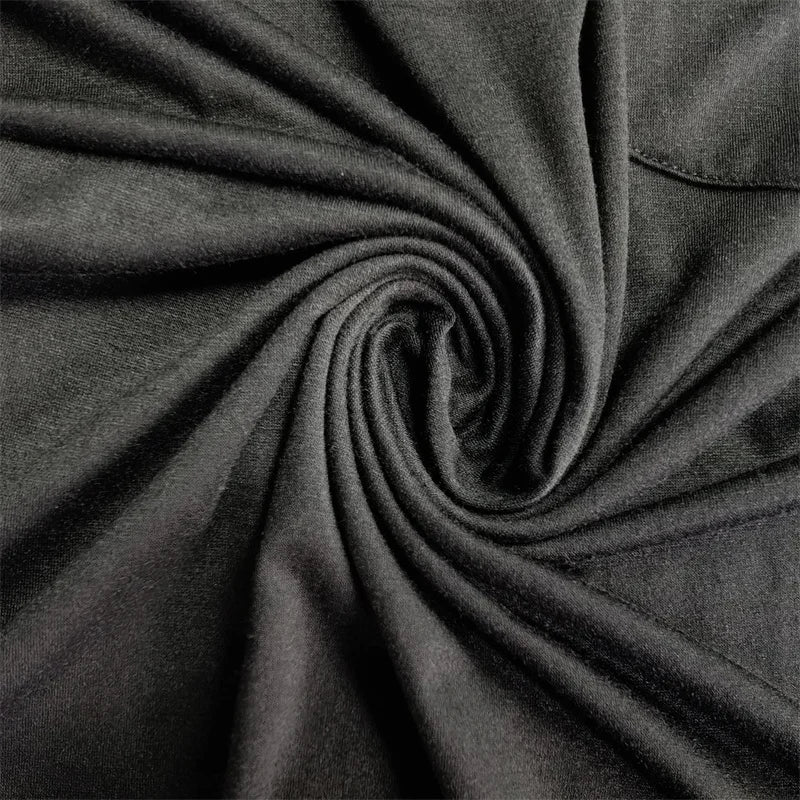 Men’s Casual Long Sleeve Elastic T-Shirt