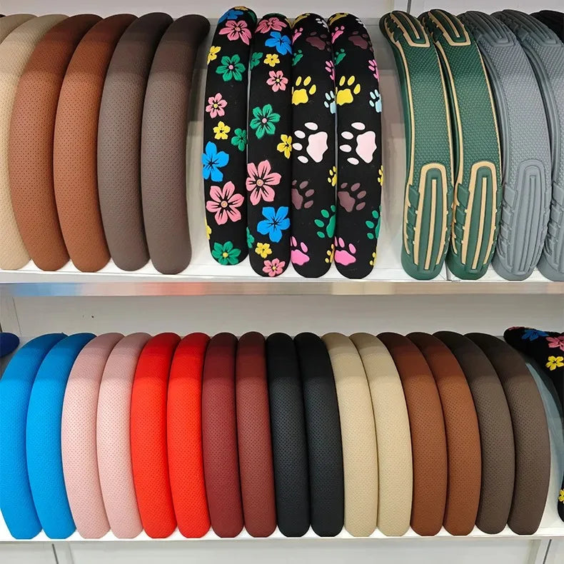 Carbon Fiber Steering Wheel Cover Universal Car Accessory