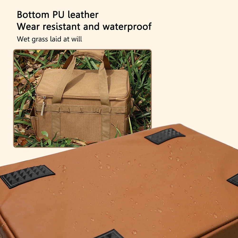 30L Camping Utensil Organizer Large Travel Picnic Bag